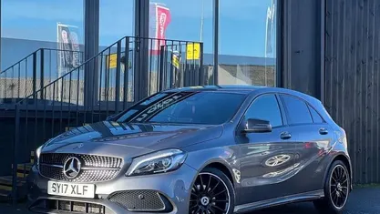 Used Mercedes A200 AMG Line Premium 136 HP (100 kW) 2017 Grey Hatchback