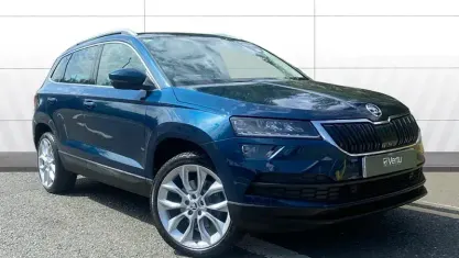 Used Skoda Karoq SE L 150 HP (110 kW) 2021 Blue SUV