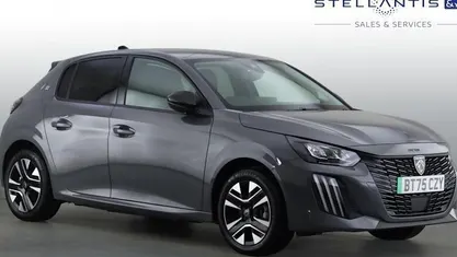 Grey New 2025 Peugeot e-208 Allure Hatchback | £21,133 (Fair price)