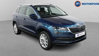 Used Skoda Karoq SE L 116 HP (85 kW) 2019 Blue SUV
