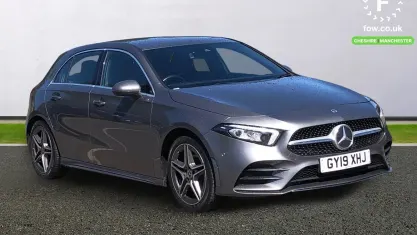 Used Mercedes A200 AMG line 163 HP (119 kW) 2019 Grey Hatchback