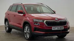 Velvet red metallic Used 2025 Skoda Karoq SE L SUV | £27,000 (Fair price)