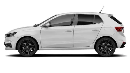 Used Skoda Fabia Colour Edition 80 HP (58 kW) 2024 Moon white metallic black magic pearl effect Hatchback