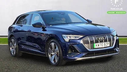 Blue Used 2021 Audi e-tron S-Line SUV | £23,899 (Fair price)
