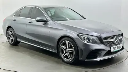 Used Mercedes C200 AMG line 184 HP (135 kW) 2019 Grey Sedan