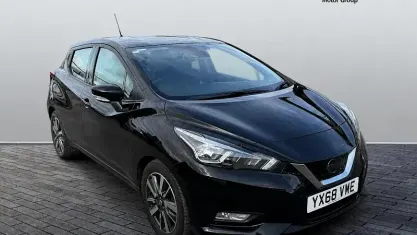 Used Nissan Micra Acenta 90 HP (66 kW) 2018 Black Hatchback
