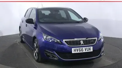 Used Peugeot 308 GT-line 150 HP (110 kW) 2016 Blue Hatchback