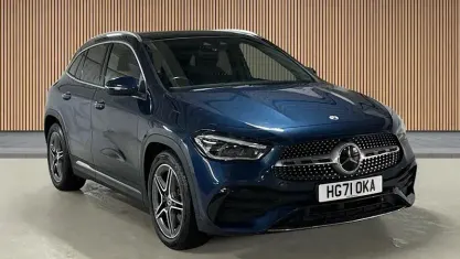 Used Mercedes GLA180 AMG line 136 HP (100 kW) 2022 Denim blue  metallic finish SUV