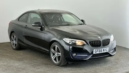 Used BMW 218 Sport Line 150 HP (110 kW) 2016 Black Coupe