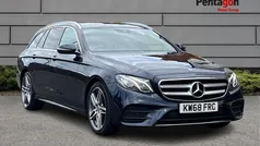 Blue Used 2018 Mercedes E220 AMG Line Premium Estate | £17,857 (Fair price)