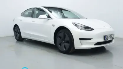 Used Tesla Model 3 Standard Range 239 kW (325 HP) 2020 White Sedan
