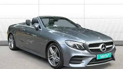 Used Mercedes E220 AMG line 194 HP (142 kW) 2018 Grey Cabriolet