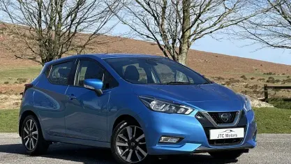 Used Nissan Micra Acenta 71 HP (52 kW) 2017 Blue Hatchback