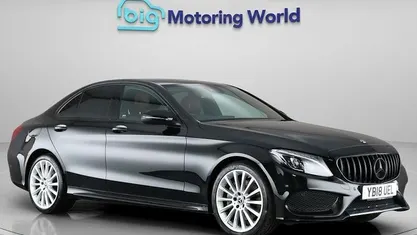 Used Mercedes C250 AMG line 204 HP (150 kW) 2018 Black Sedan