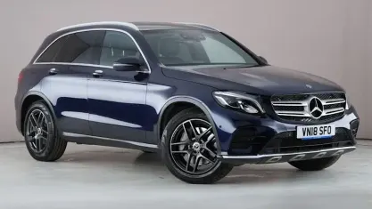 Used Mercedes GLC220 AMG line 170 HP (125 kW) 2018 Blue Estate