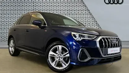Begagnad Audi Q3 S-Line 150 HK (110 kW) 2022 Blå SUV