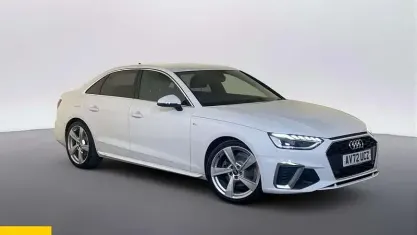Used Audi A4 S-Line 150 HP (110 kW) 2022 White Sedan