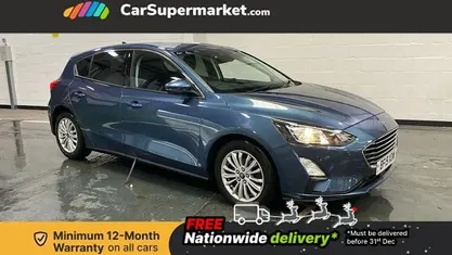 Blue Used 2019 Ford Focus Titanium Hatchback | £9,997 (Fair price)