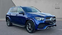 Brilliant blue metallic Used 2020 Mercedes GLE300 AMG Line Premium SUV | £36,980 (Fair price)