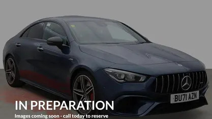 Begagnad Mercedes CLA45 AMG AMG 421 HK (309 kW) 2021 Blå Sedan