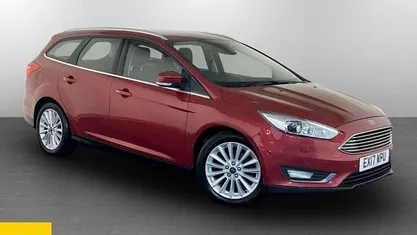 Red Used 2017 Ford Focus Titanium X Estate | £3,995 (Fair price)