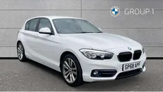 Alpine white Used 2019 BMW 118 Sport Line Hatchback | £13,493 (Fair price)