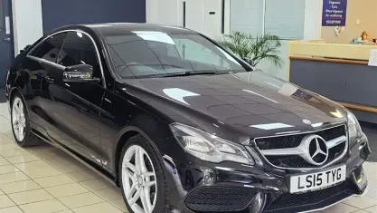 Used Mercedes E250 AMG line 204 HP (150 kW) 2015 Black Coupe