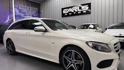 Used Mercedes C350e AMG line 294 HP (216 kW) 2017 White Estate