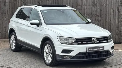 White Used 2017 VW Tiguan SE SUV | £14,799 (Fair price)