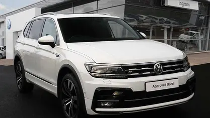 White Used 2019 VW Tiguan Allspace R-line SUV | £22,450 (Fair price)