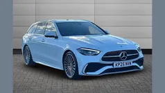 White Used 2025 Mercedes C300e AMG Line Premium Estate | £37,990 (Good price)