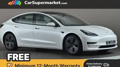 Used Tesla Model 3 Standard Range 208 kW (283 HP) 2021 White Sedan
