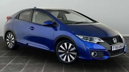 Blue Used 2015 Honda Civic SR Hatchback | £8,495 (Fair price)
