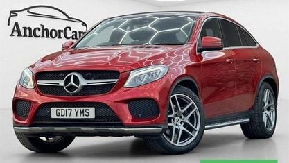 Begagnad Mercedes GLE350 AMG Line Premium Plus 258 HK (189 kW) 2017 Röd Sportkupé
