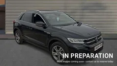 Deep black pearlescent Used 2025 VW T-Roc R-line SUV | £28,286 (Fair price)