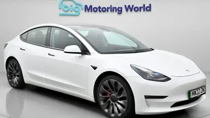 Used Tesla Model 3 Performance 461 kW (627 HP) 2022 White Sedan
