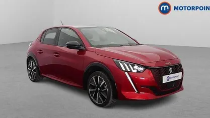 Used Peugeot e-208 GT-line 100 kW (137 HP) 2020 Red Hatchback