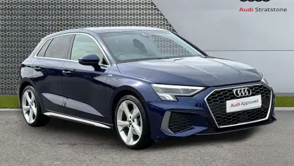 Used Audi A3 Sportback S-Line 110 HP (80 kW) 2023 Blue Hatchback