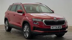 Velvet red metallic Used 2025 Skoda Karoq SE L SUV | £26,850 (Fair price)