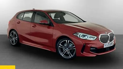 Used BMW 118 M Sport 136 HP (100 kW) 2021 Red Hatchback
