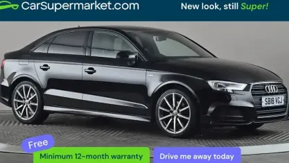 Używany Audi A3 Black Edition 150 KM (110 kW) 2018 Czarny Sedan/Limuzyna