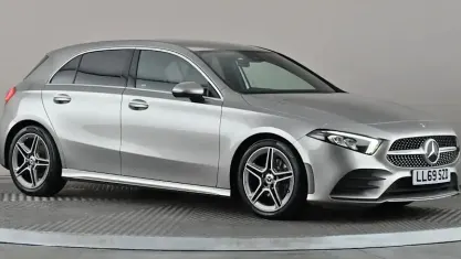 Used Mercedes A200 AMG line 163 HP (119 kW) 2019 Silver Hatchback