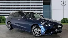 Blue Used 2024 Mercedes C300e AMG Line Premium Plus Estate | £38,588 (Good price)