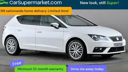 Used Seat Leon SE Dynamic 116 HP (85 kW) 2020 White Hatchback