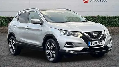 Silver Used 2018 Nissan Qashqai N-Connecta SUV | £10,768 (Fair price)