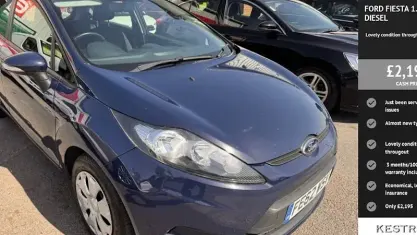 Used Ford Fiesta 70 HP (51 kW) 2012 Blue Hatchback
