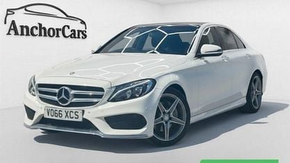 Used Mercedes C220 AMG Line Premium 170 HP (125 kW) 2016 White Sedan