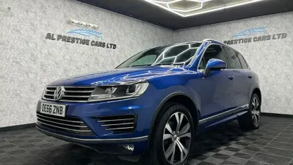 Used VW Touareg R-line 262 HP (192 kW) 2017 Blue SUV