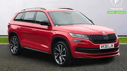 Used Skoda Kodiaq SportLine 190 HP (139 kW) 2020 Red SUV