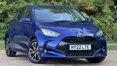 Blue Used 2022 Toyota Yaris Hybrid Design Hatchback | £14,995 (Fair price)